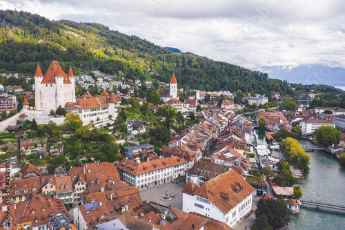 Obraz na płótnie Thun, Switzerland w salonie