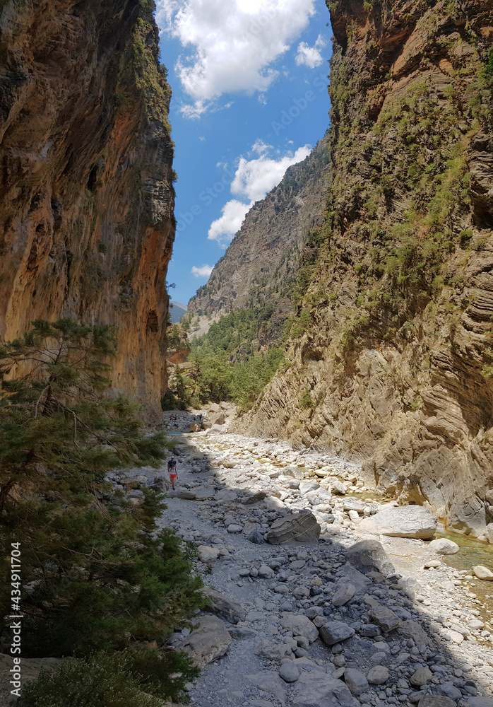 Obraz premium Samaria-Schlucht auf Kreta