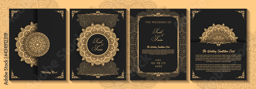 Elegant luxury wedding invitation card, Modern greeting cards, Floral design