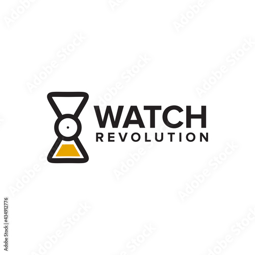 Sand Watch logo design template