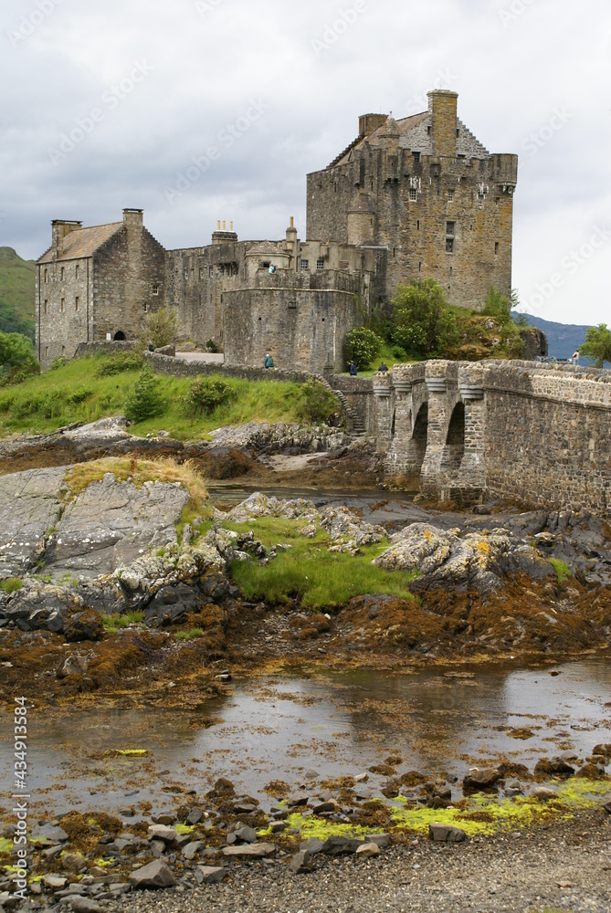 Iconic 13th century Eilean Donan Castle in Kyle of Lochalsh, Scotland (UK)