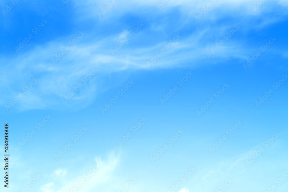 Fototapeta premium blue sky with beautiful natural white clouds 