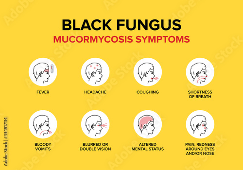 Black Fungus or Mucormycosis Symptoms.
