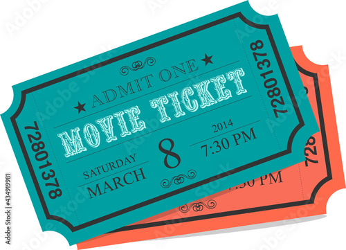 Movie Ticket Admit One Cinema