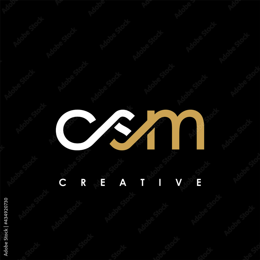 CSM Letter Initial Logo Design Template Vector Illustration CSM Letter Initial Logo Design Template Vector Illustration