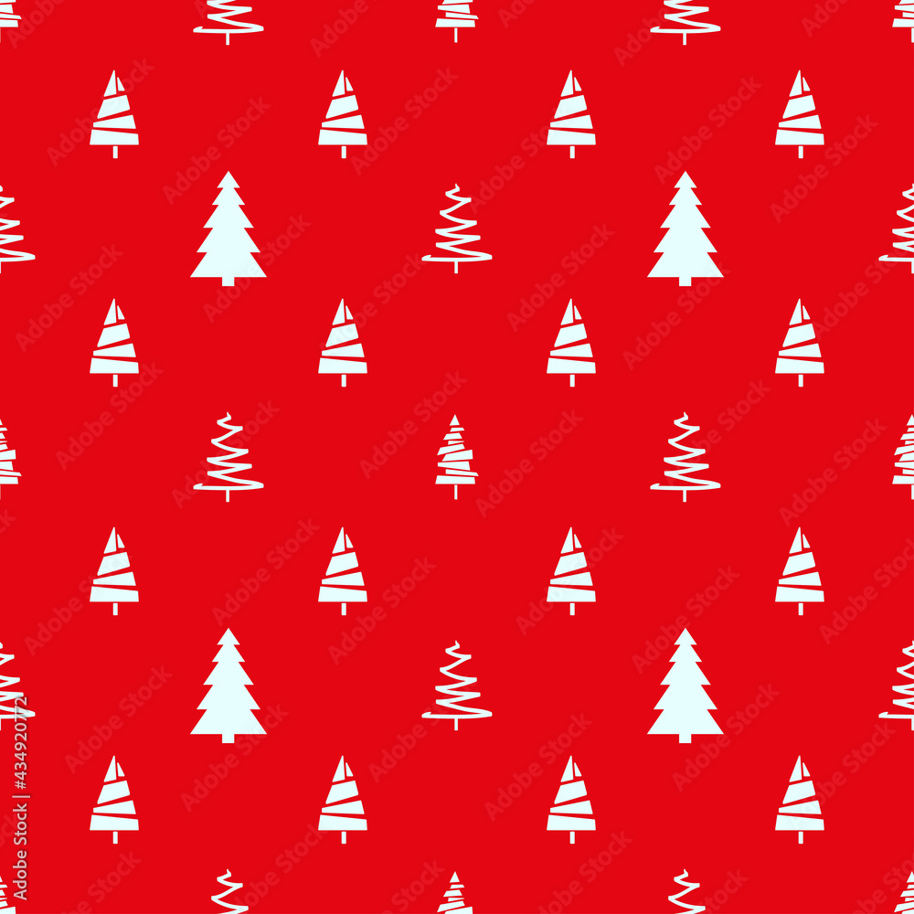 Seamless pattern with christmas trees. Abstract geometric wallpaper. Geometric art. Christmas trees. Print for textiles, fabrics, polygraphy, posters. Greeting cards. Bright texture