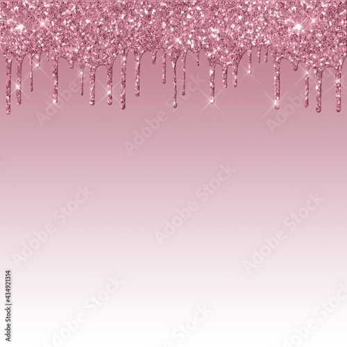 Dripping Dark Pink Glitter Digital Paper