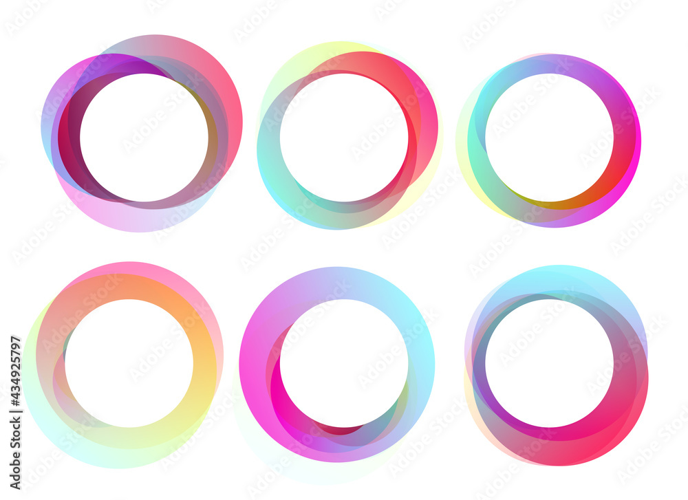 abstract circles frames set design abstract circles frames set design