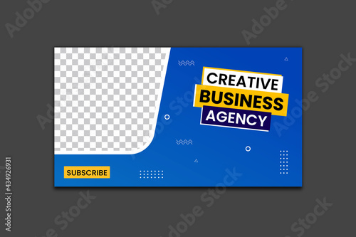 Youtube Thumbnail Design Template and Web Banner 