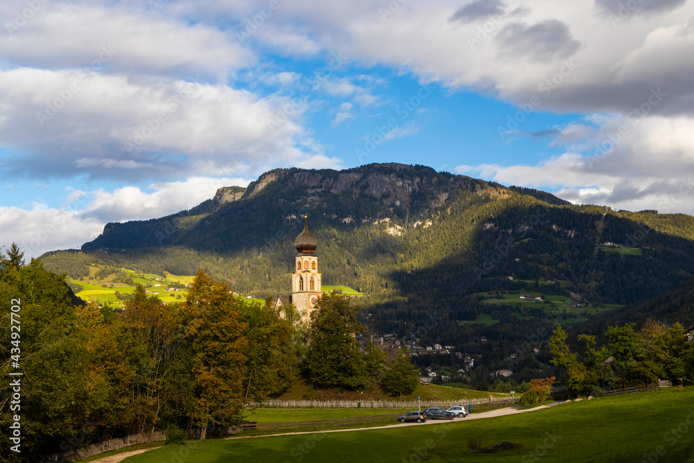 Church in Kastelruth, South Tyrol, Italy