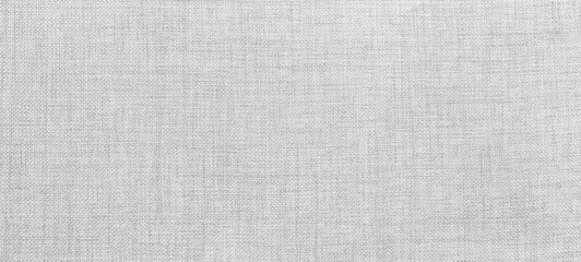 Panorama of White linen texture and background seamless or blue fabric texture