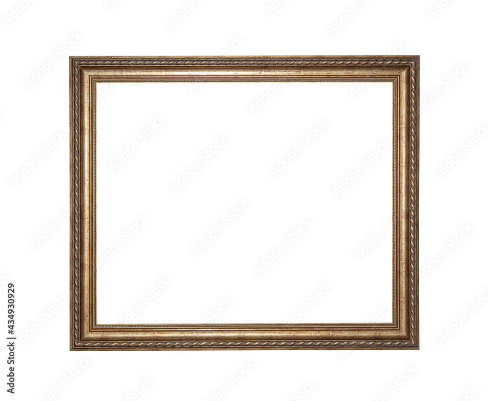 Wooden picture frame isolated on white background. Wooden picture frame isolated on white background.