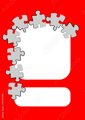 Vertical illustration format A4 - the design of the screen of the phone or tablet for inscriptions and photos