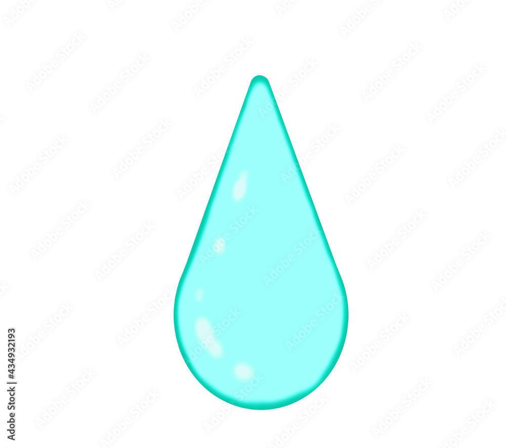 3D-like water drop illustration