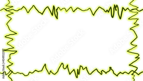 Yellow black electric frame design.
