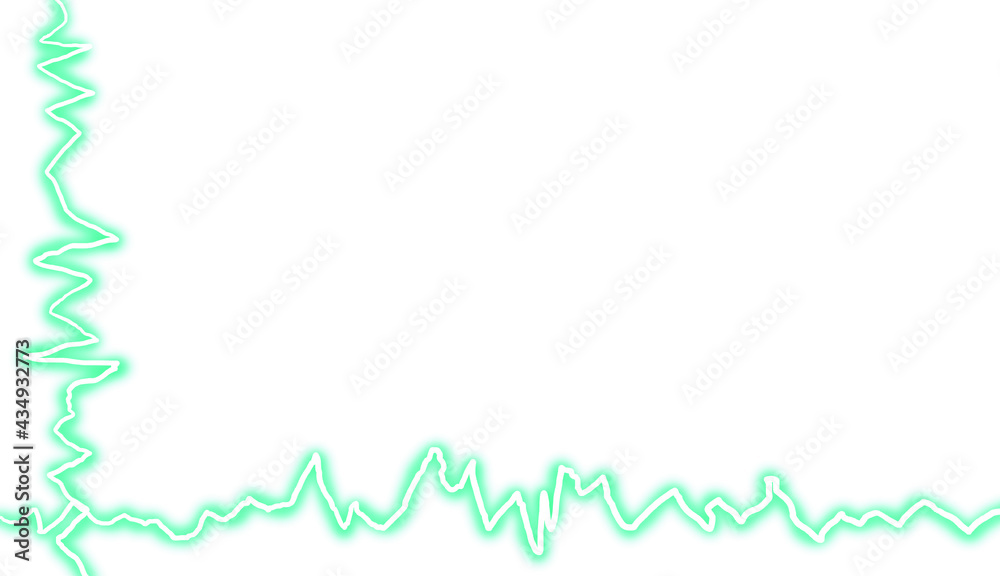 Obraz premium Green electric frame