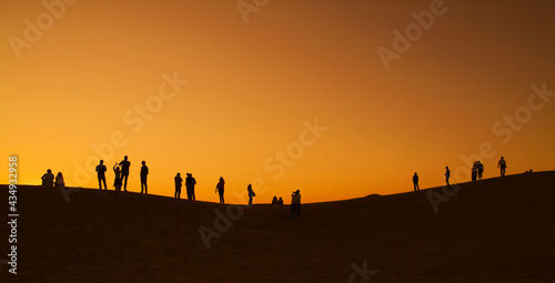 sunset in the desert i