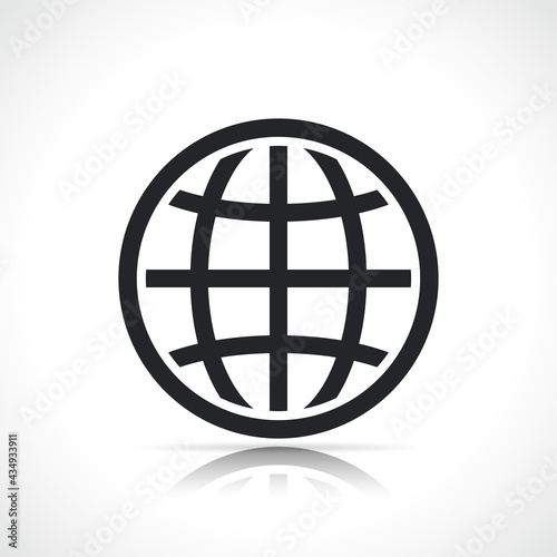world globe icon isolated design