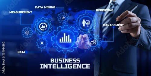 Business intelligence BI concept analytics intelligence Big data analyze