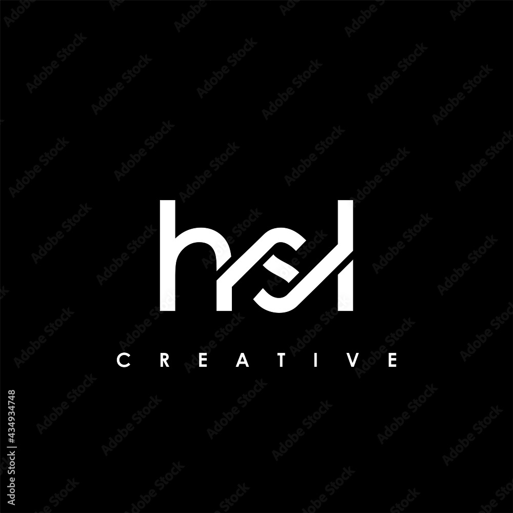 HSL Letter Initial Logo Design Template Vector Illustration