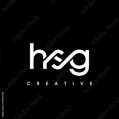 HSG Letter Initial Logo Design Template Vector Illustration