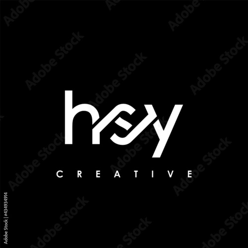 HSY Letter Initial Logo Design Template Vector Illustration