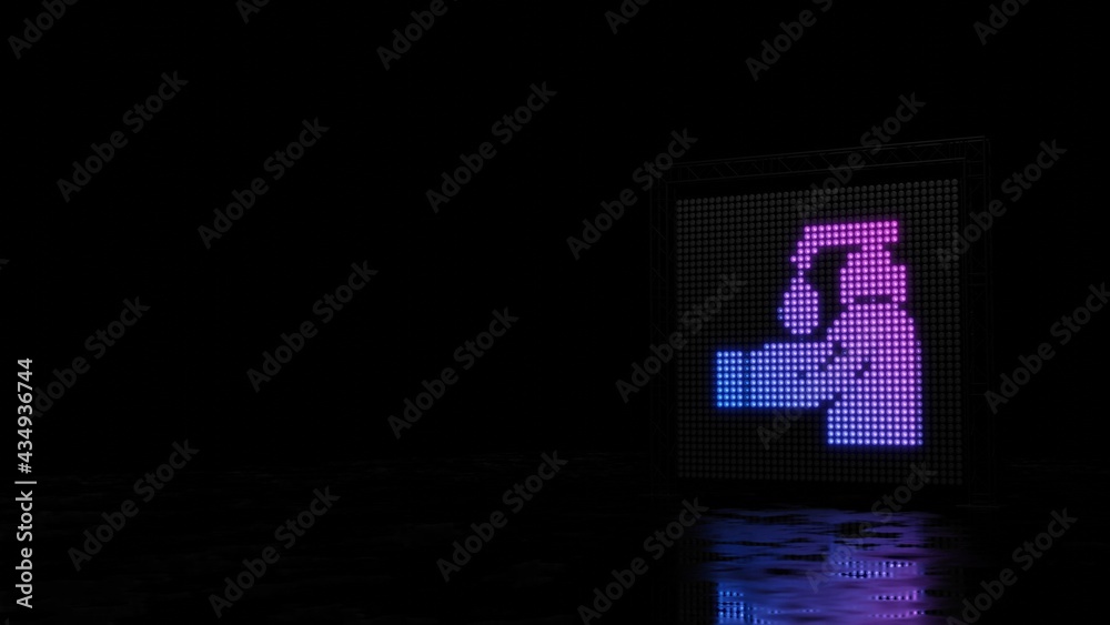 3d rendering of light shaped as symbol of lotion on black background 3d rendering of light shaped as symbol of lotion on black background