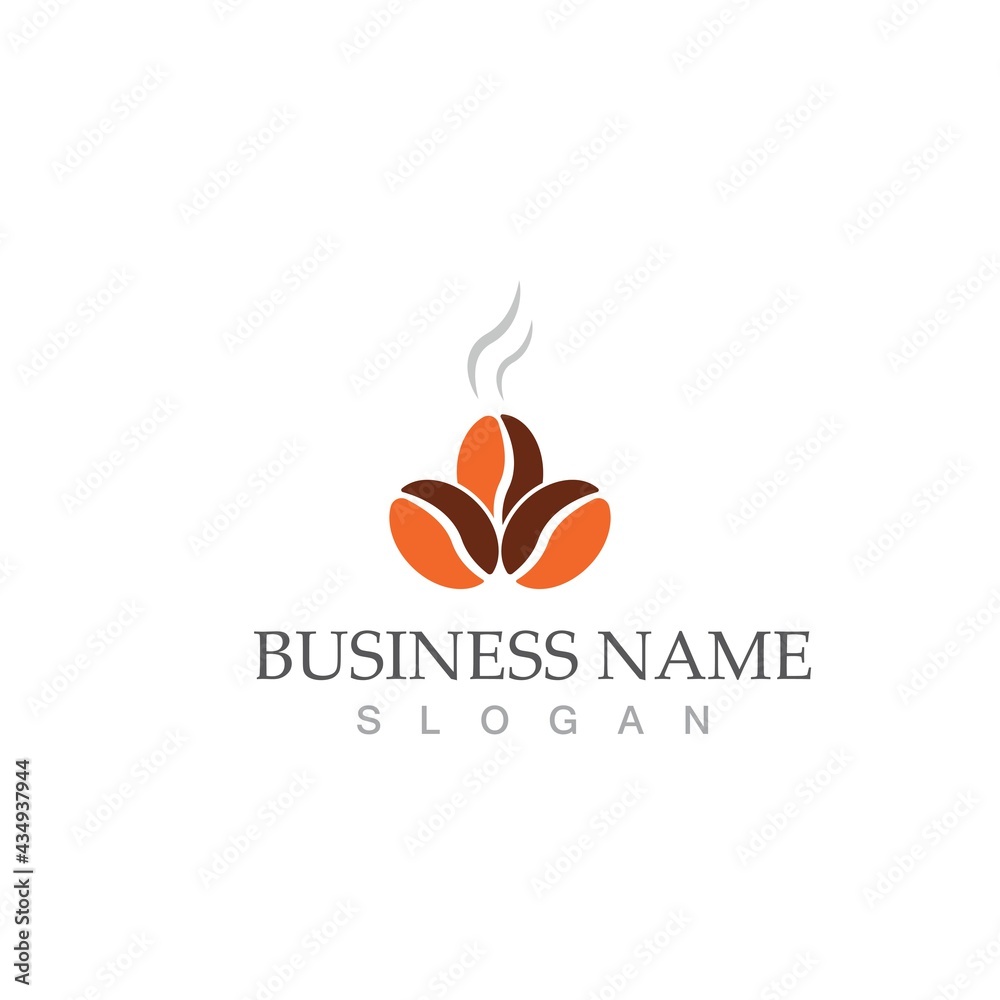 Obraz premium coffee bean icon vector