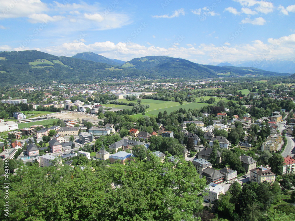 View of Salzburg, Austria, from Hohensalzburg Fortress