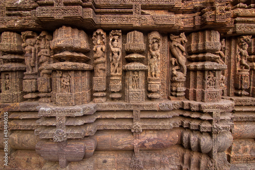 Indian Sculpture at 13th-century CE Konark Sun temple