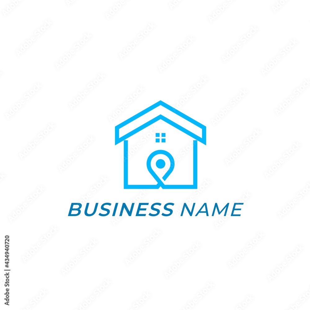 design logo combine home and location design logo combine home and location