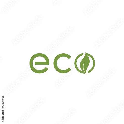 logo design creative eco and leaf