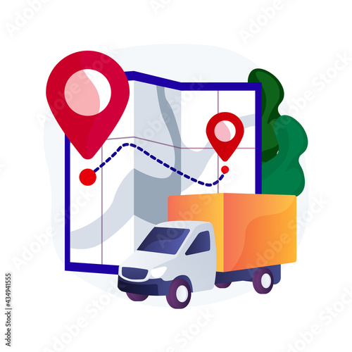 Shipping Service Business Concept Illustration