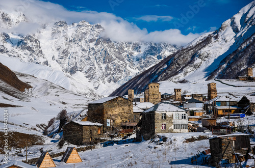 Ushguli is a four-village community located at the head of the Enguri Gorge in Svaneti, Georgia.Ushguli is regarded as a World Heritage Site on Svaneti by UNESCO as one of the highest continuously inh