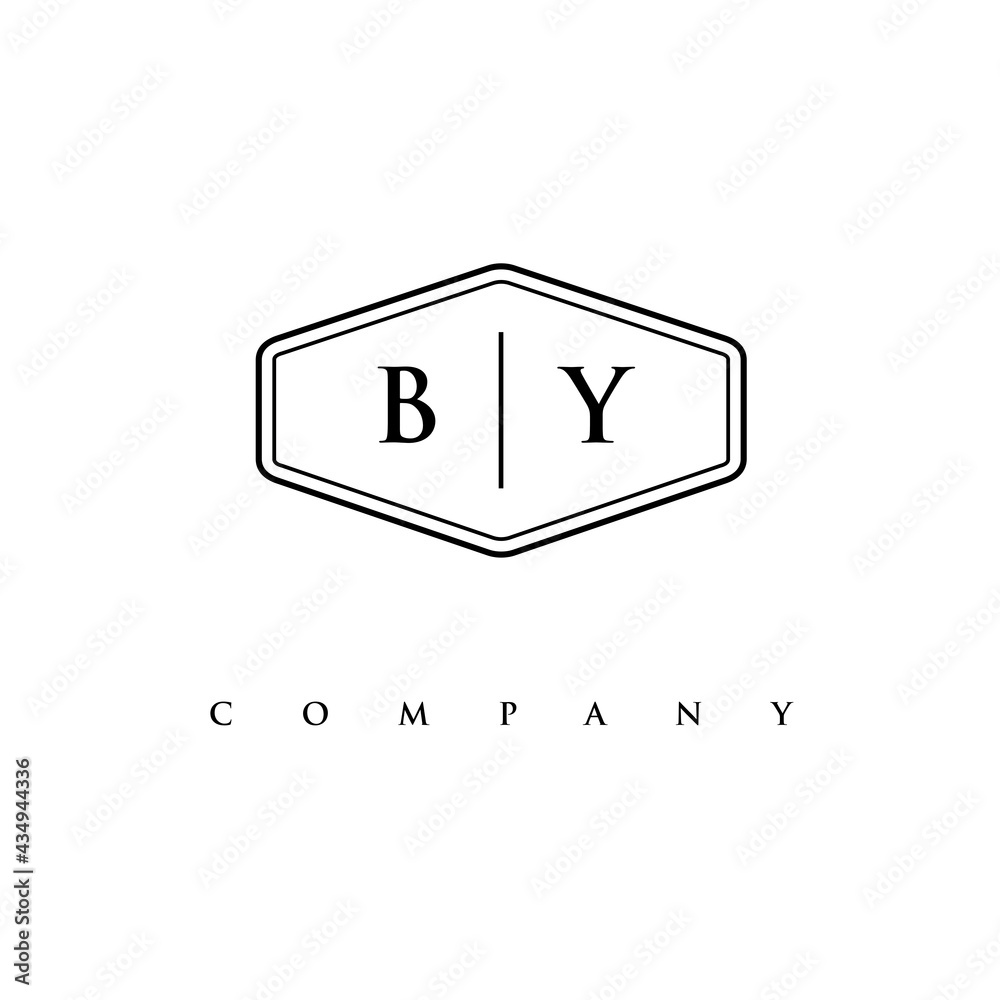 initial BY logo design vector initial BY logo design vector