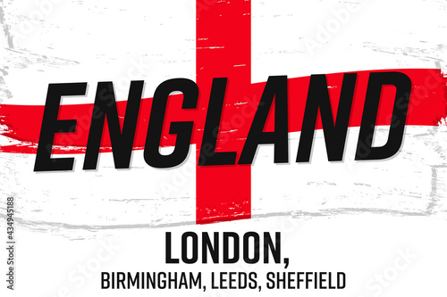 England flag, vector illustration