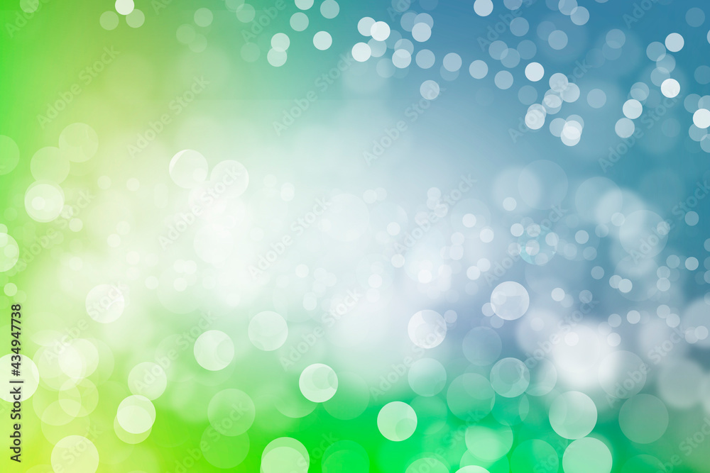 abstract bokeh background green and Blue