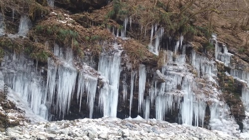 waterfall in winter