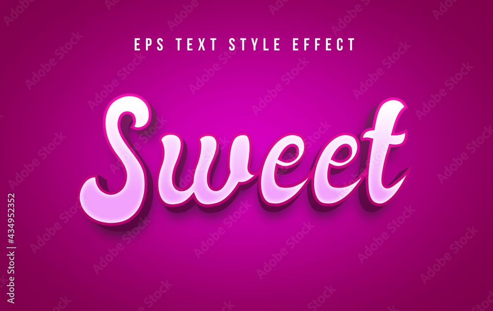 Sweet dessert editable text style effect Sweet dessert editable text style effect