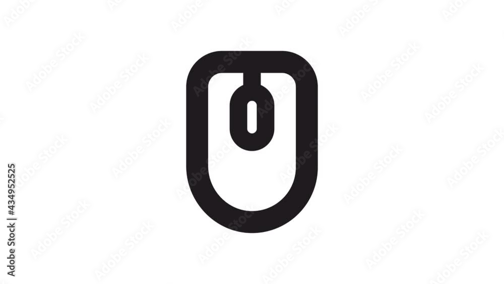 computer mouse click line icon animation Motion graphics 4k video motion illustration sign. Outline doodle style alpha channel computer mouse click line icon animation Motion graphics 4k video motion illustration sign. Outline doodle style alpha channel