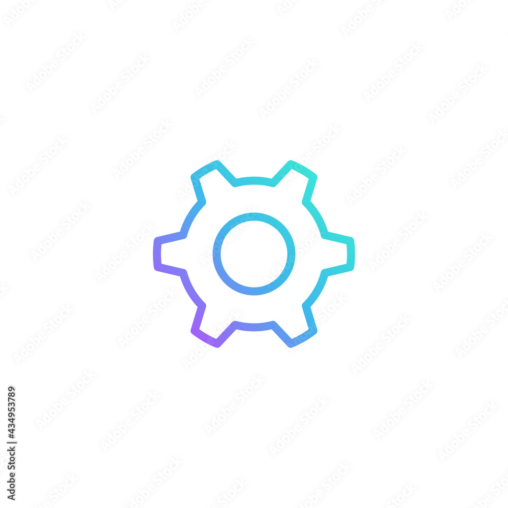 Settings tools icon. Vector illustration