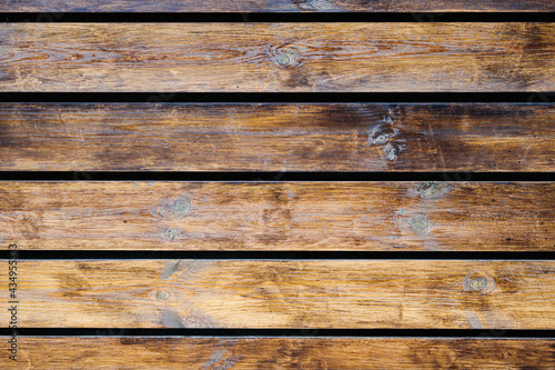 wooden brown planks, horizontal, wood texture, empty space