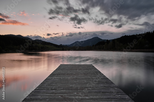 sunrise over lake