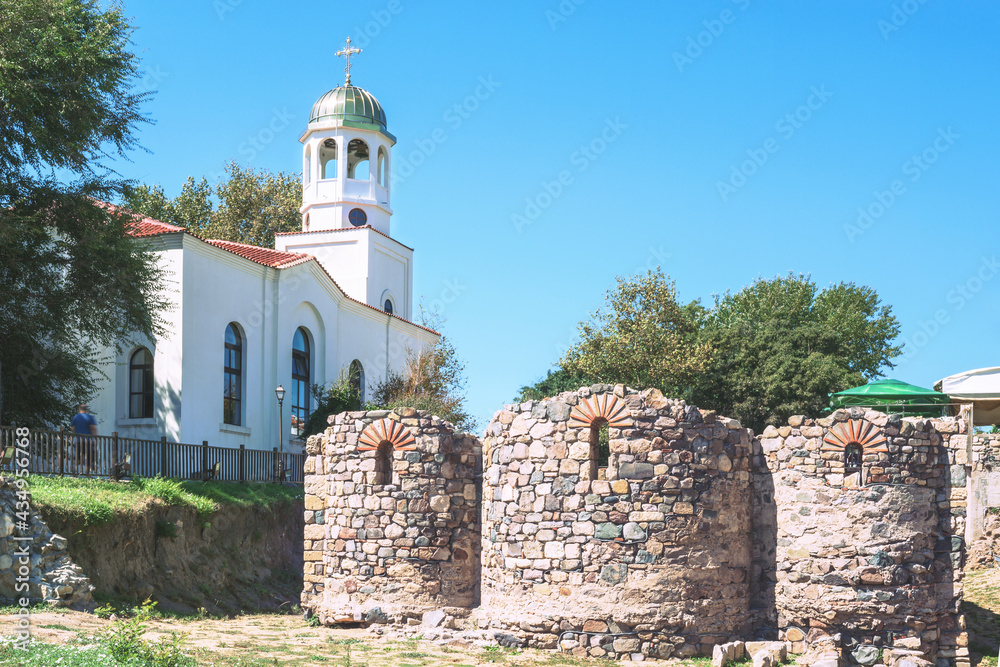 In ancient Sozopol, Bulgaria, next to the southern wall, there is the Church of St. Cyril and Methodius, the enlighteners and creators of the Slavic alphabet.