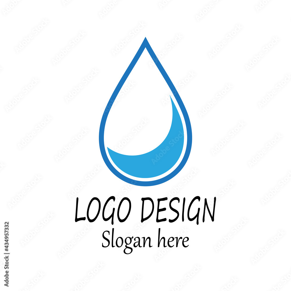 Water drop Logo Template vector illustration design Water drop Logo Template vector illustration design