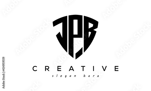 JPB letter creative  logo with shield photo