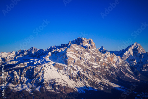 snow covered mountains