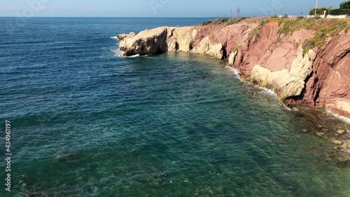 Wallpaper Mural Cala Maidduzza inside the Sicilian Nature Reserve, Mediterranean sea landscape, Terrasini, province of Palermo, Italy Torontodigital.ca
