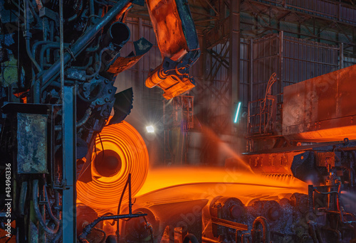 Canvastavla Hot rolling is a metalworking process in which metal is heated above the recryst