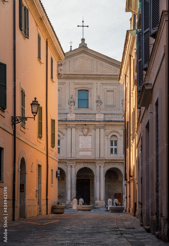 Fototapeta premium Terni, road to the Cathedral